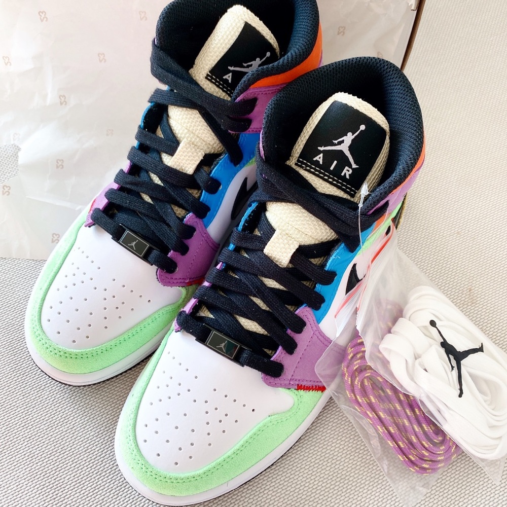 Women air jordan 1 mid size 7 - Picture 7 of 7